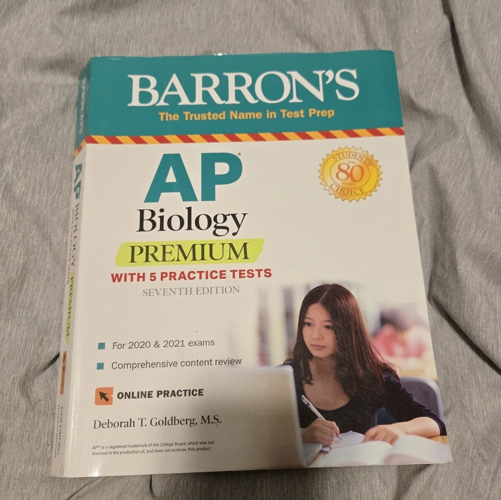 AP Biology Premium: With 5 Practice Tests (Barron's Test Prep) ISBN-13: 978-1438